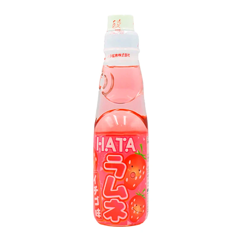 Refrigerante Japonês Ramune Morango 200Ml