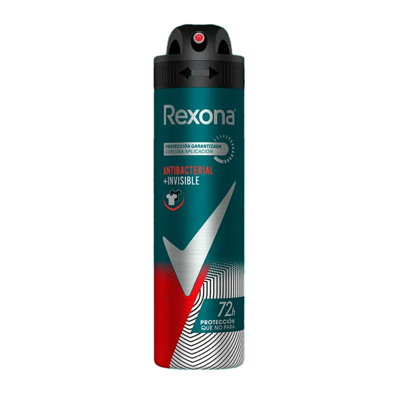 Desodorante Rexona Aerossol Masculino Antibacterial Invisivel 150Ml