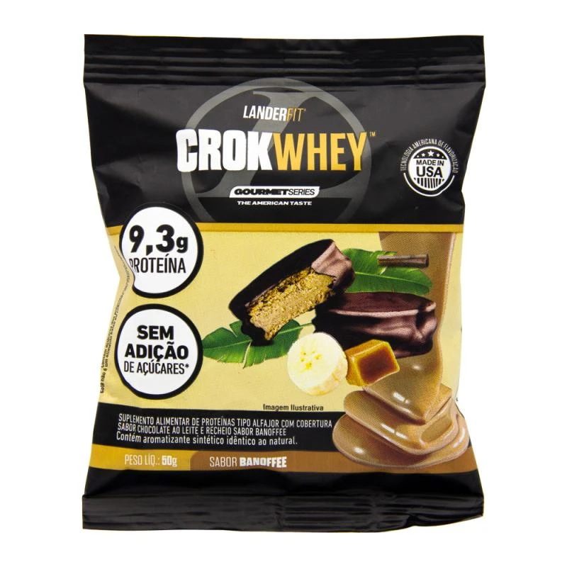 Alfajor de Proteína Crokwhey Landerfit Banoffee 50G