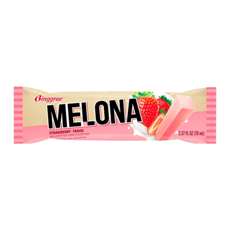 Sorvete Binggrae Melona Morango Palito 70Ml
