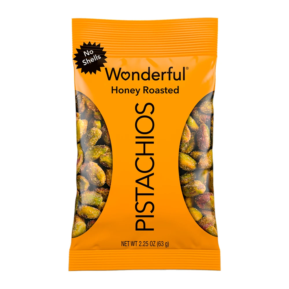 Pistache Wonderful Sem Casca Mel Torrado Pacote 63G