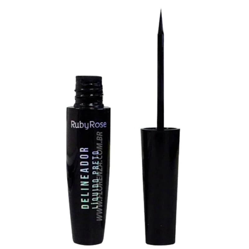 Delineador Líquido Ruby Rose Preto Hb-8406
