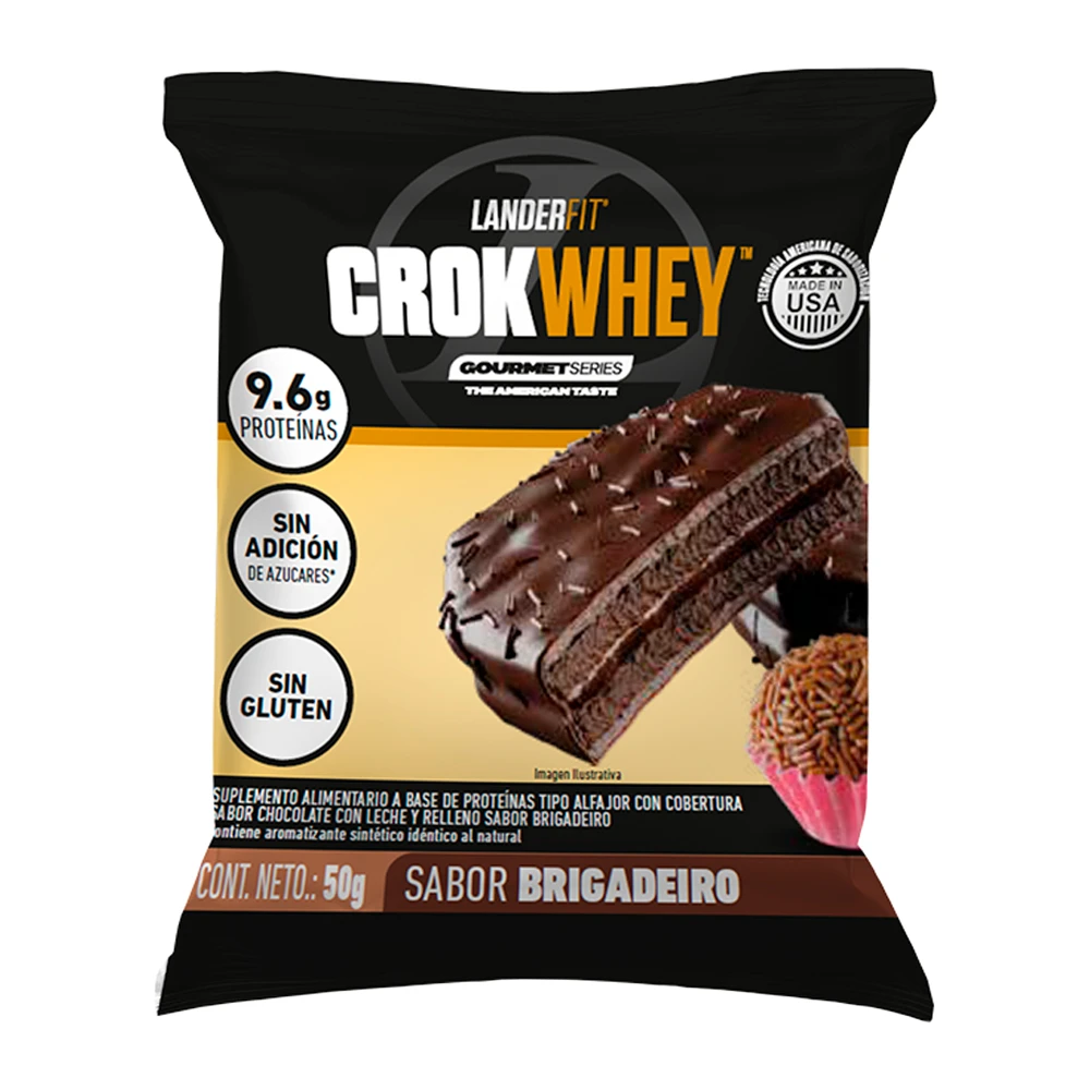 Alfajor Landerfit Crokwhey Brigadeiro 50G
