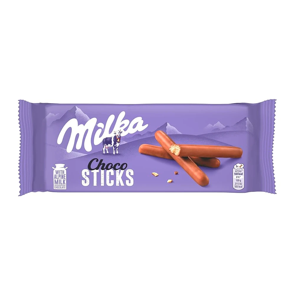 Biscoito Wafer Milka Choco Sticks 112G