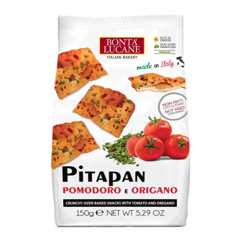 Torrada Bonta Lucane Pitapan Tomate e Orégano 150G