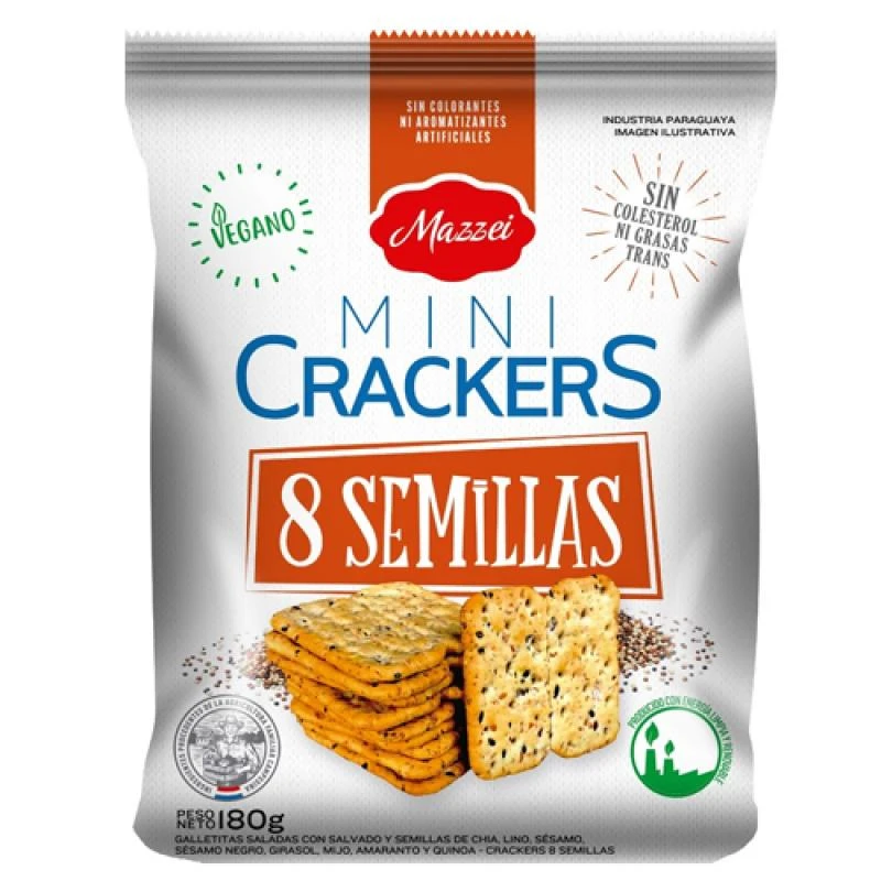 Galletita Mazzei 8 Semillas Mini 180G