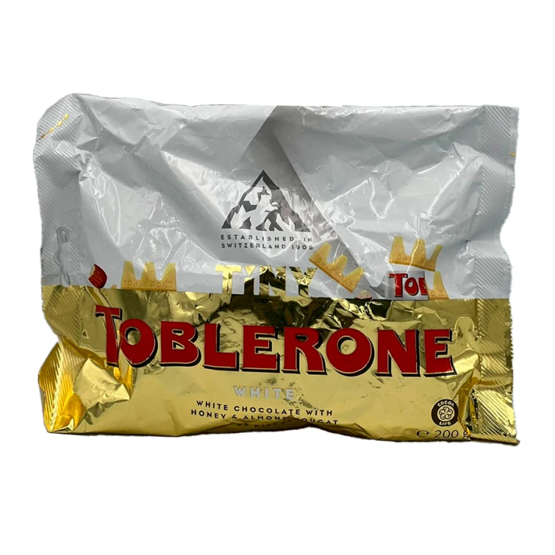 Chocolate Toblerone Mini Branco Pacote 200G