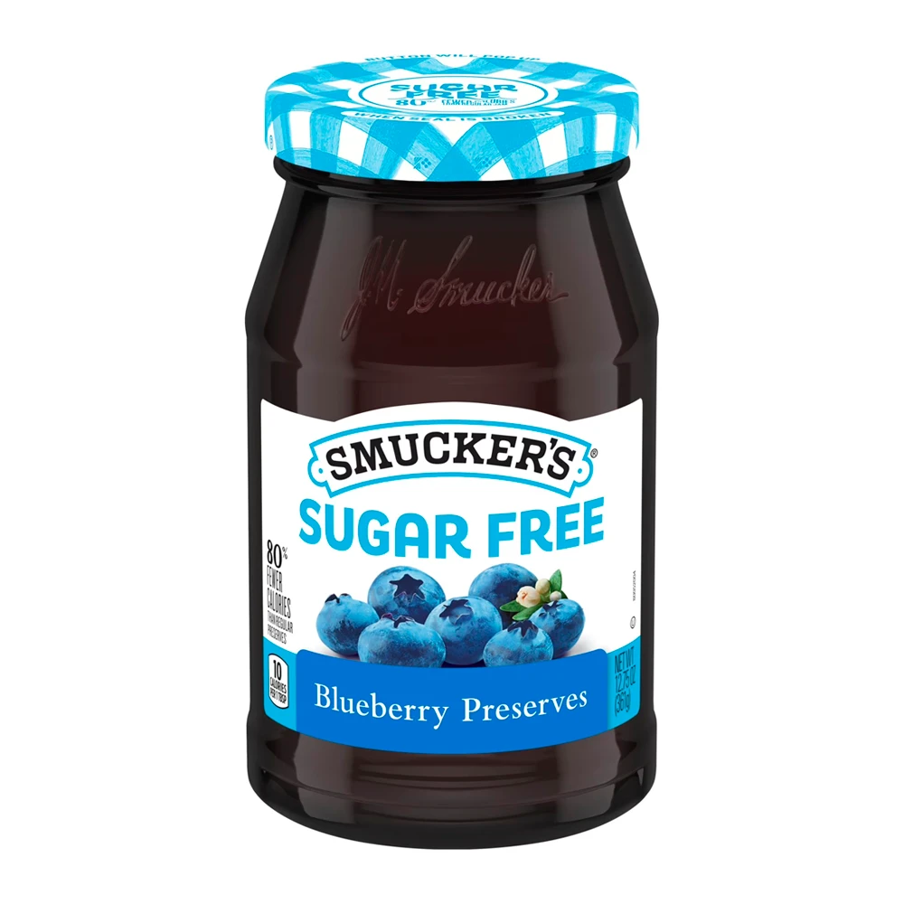 Geleia Smuckers Blueberry (Sem Açucar) Pote 361G