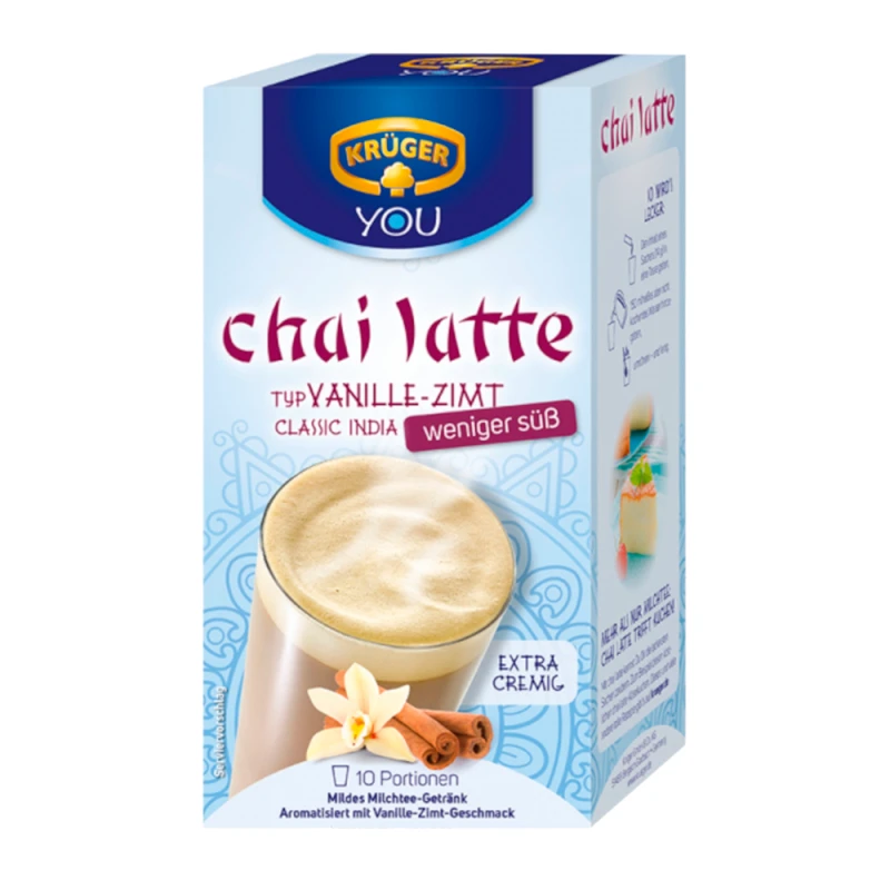 Chá Kruger Chai Latte Baunilha Com Canela 10X14G
