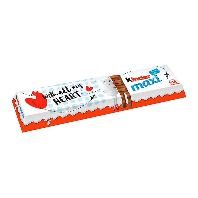 Chocolate Kinder Maxi Com 18 Unidades Caixa 378G