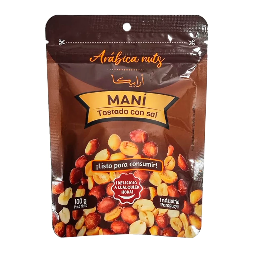 Amendoim Arabica Nuts Torrado Com Sal Pacote 100G