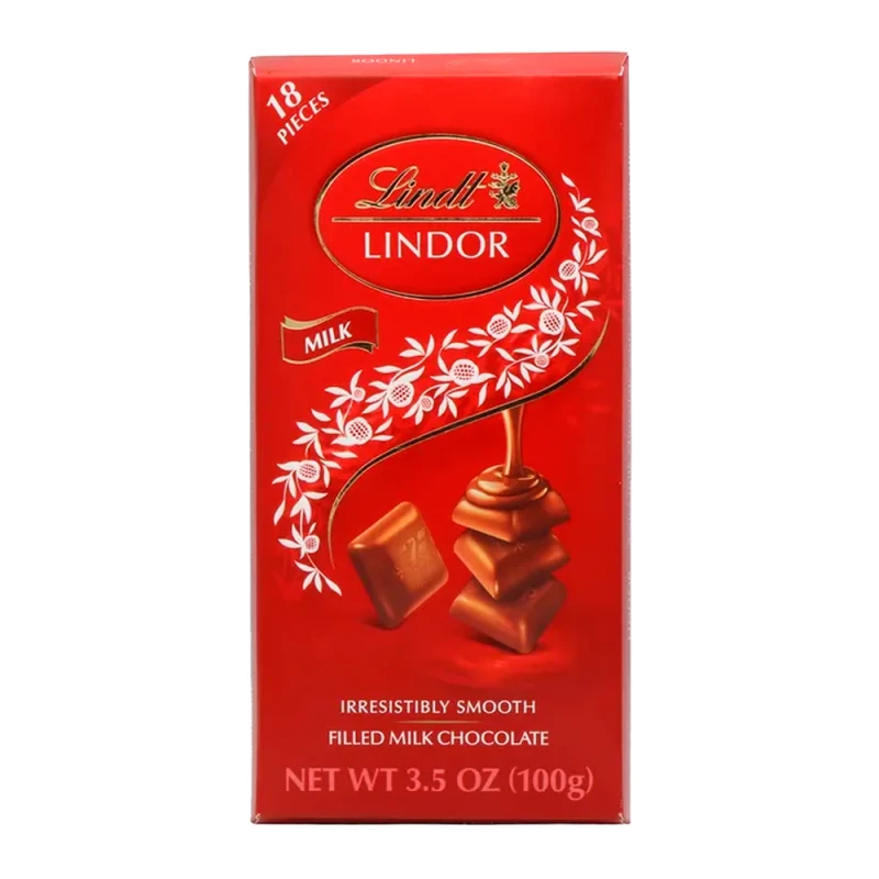 Barra Chocolate Lindt Lindor Ao Leite 100G