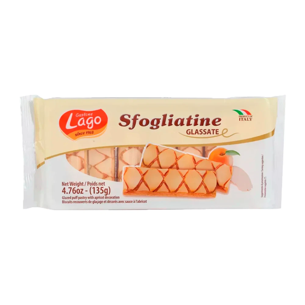 Bolacha Gastone Lago Folhado Glaseado Pacote 150G