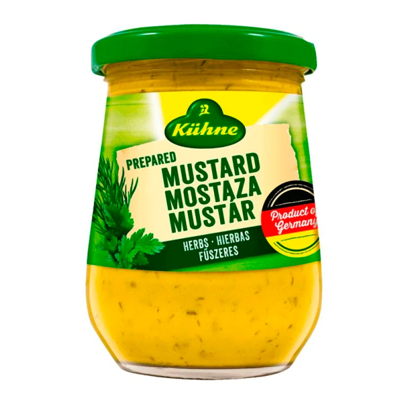 Mostarda Alemã Com Ervas Kuhne 255G