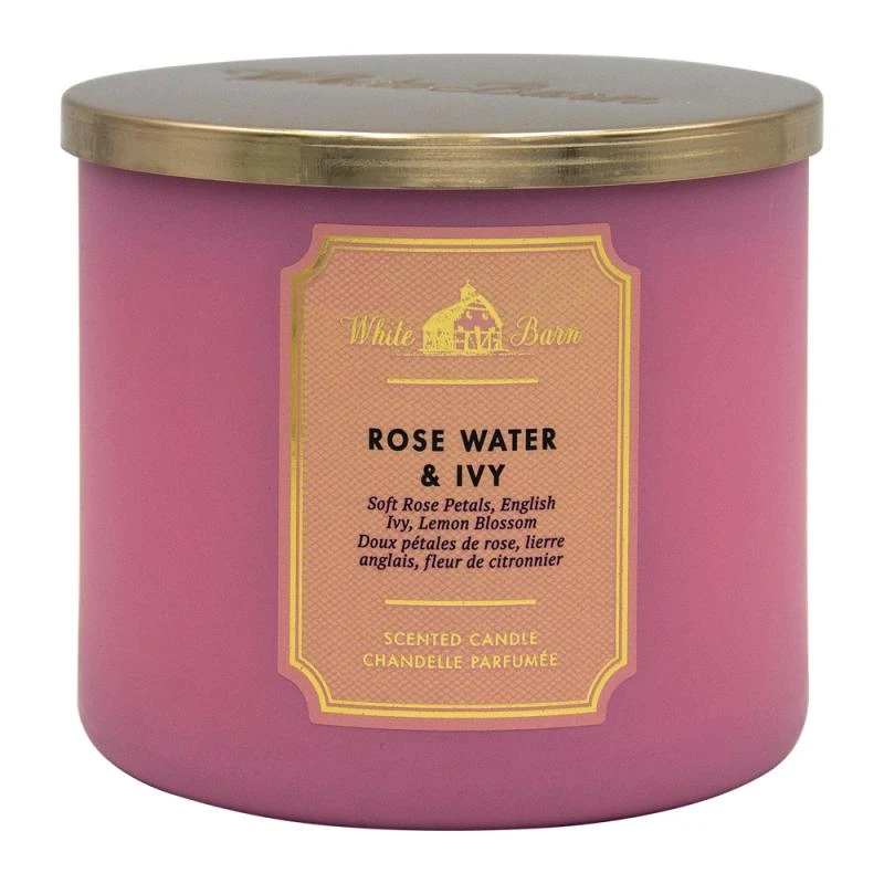 Vela Aromática Bath Y Body Works Rose Water & Ivy 411G