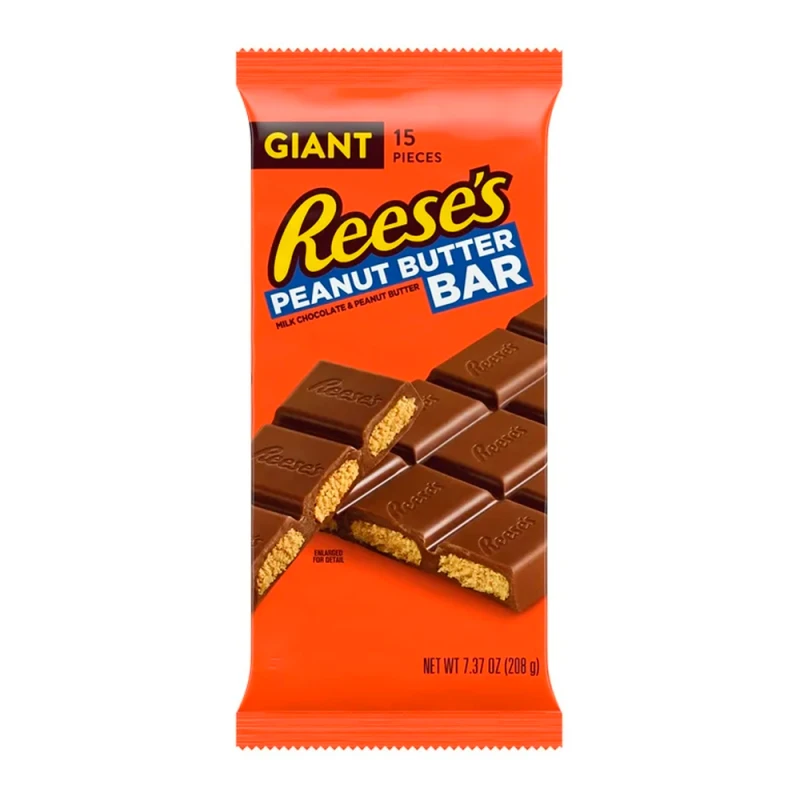 Barra Chocolate Hersheys Reeses Com Pasta de Amendoim 208G