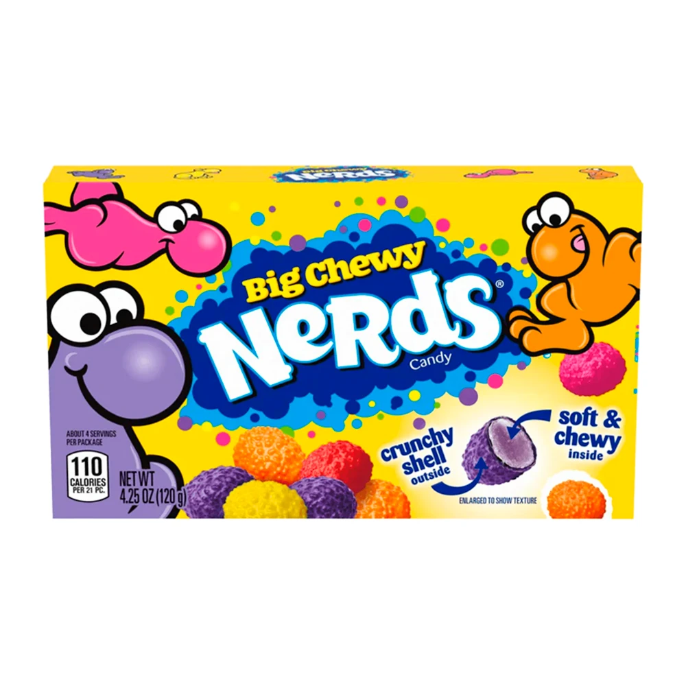 Bala Wonka Nerds Big Chewy Caixa 120G