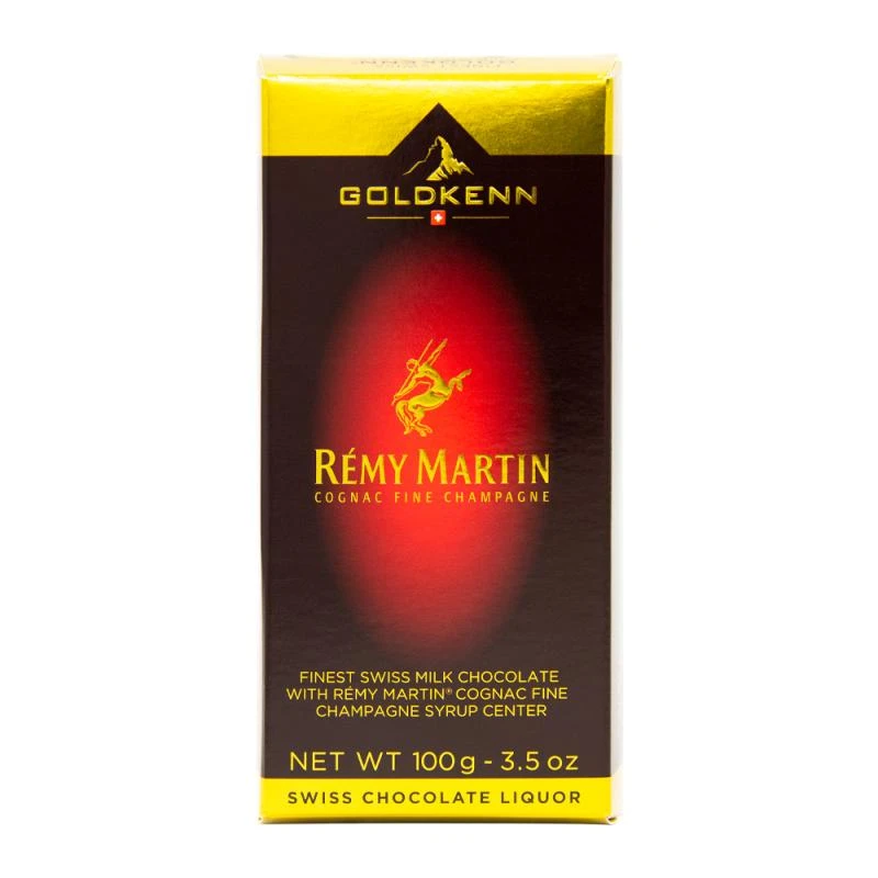 Barra Chocolate Goldkenn Conhaque Remy Martin 100G 