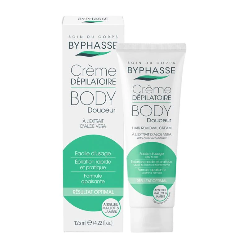 Creme Depilatório Byphasse Com Aloe Vera 125Ml