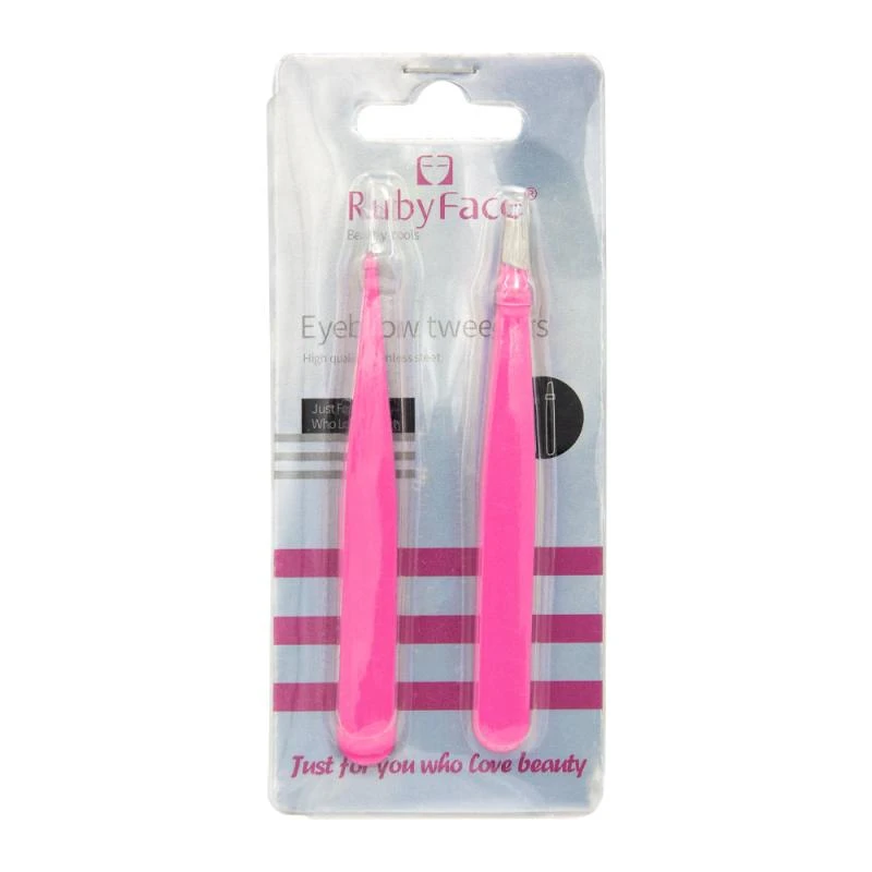 Pinça de Sobrancelha Ruby Face Com 2 Unidades Y21371