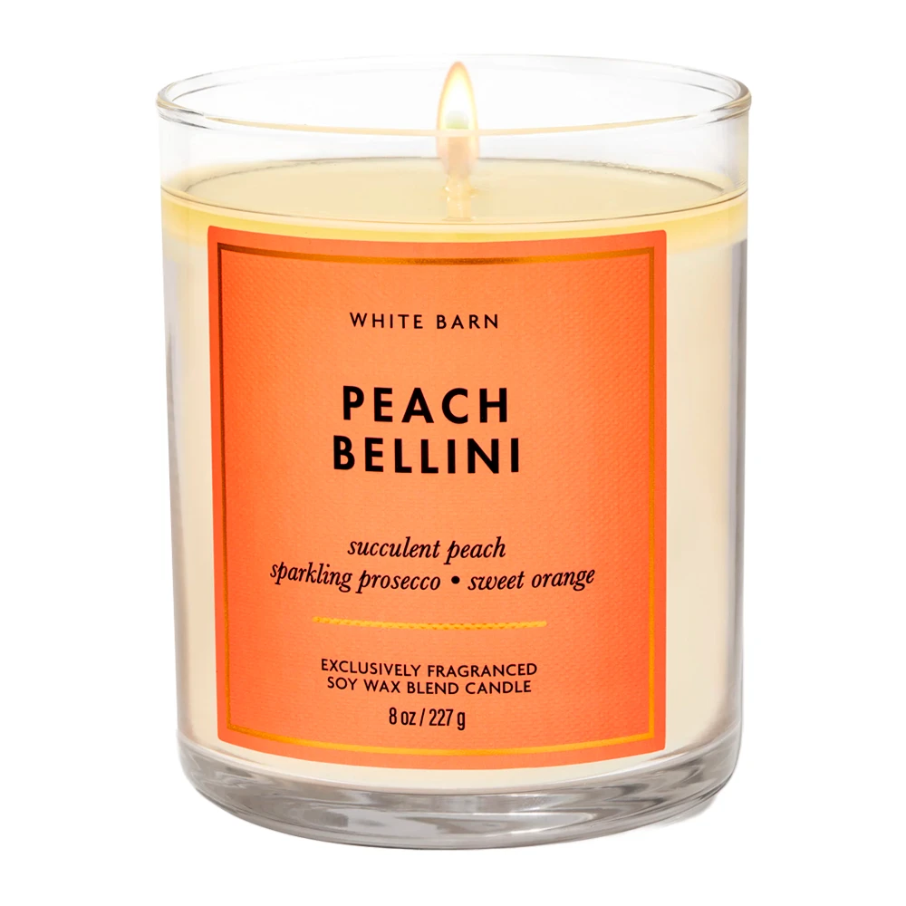 Vela Aromática Bath & Body Works Peach Bellini 227G