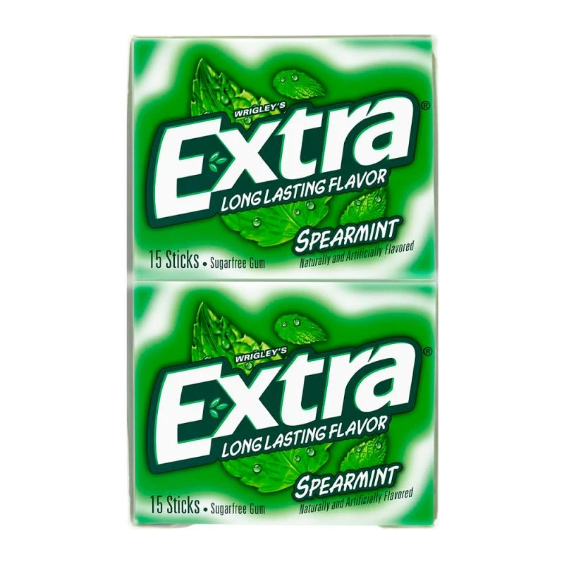 Chiclete Sem Açucar Extra Menta Verde Caixa Com 10 Unidades