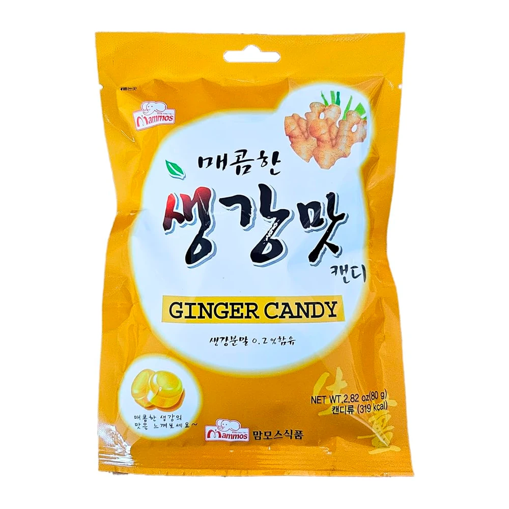 Bala Mammos Gengibre Pacote 80G