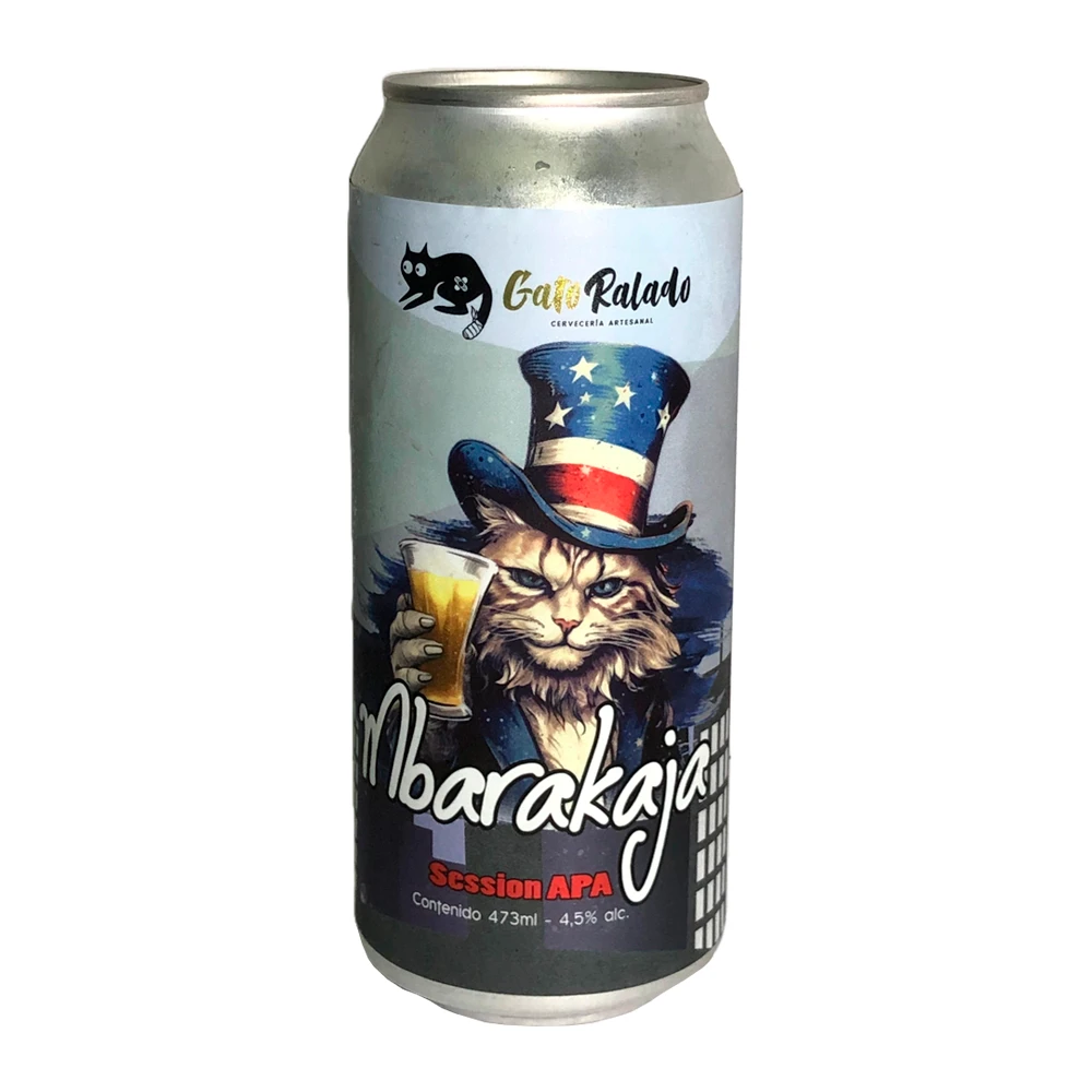 Cerveja Gato Ralado Mbarakaja Lata 473Ml