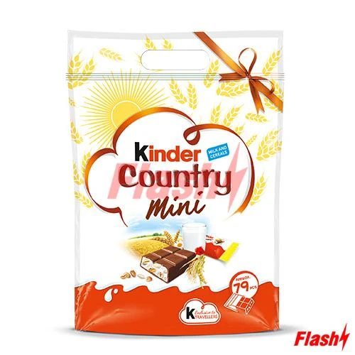 Chocolate Kinder Country Mini Com 70 Unidades Pacote 420G
