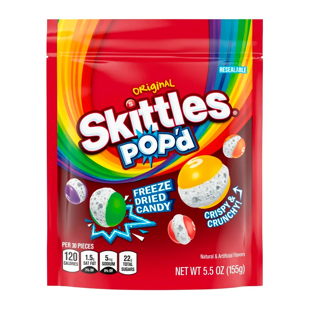 Bala Mars Skittles Popd Original Pacote 5.5Oz 155G