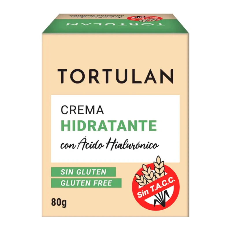 Creme Hidratante Tortulan Com Ácido Hialurônico Sem Gluten 80G