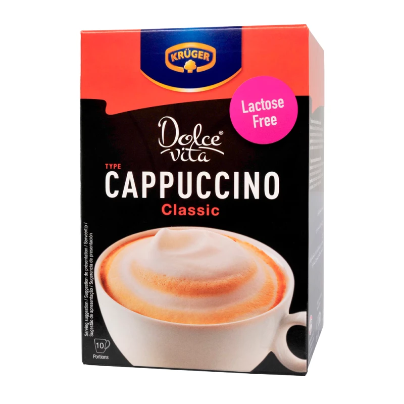 Café Cappuccino Clássico Kruger Sem Lactose 10X15G