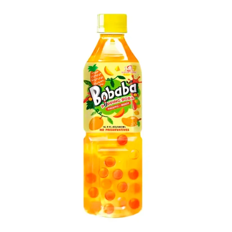 Chá de Bolhas Madam Hong Abacaxi e Manga Garrafa 500Ml