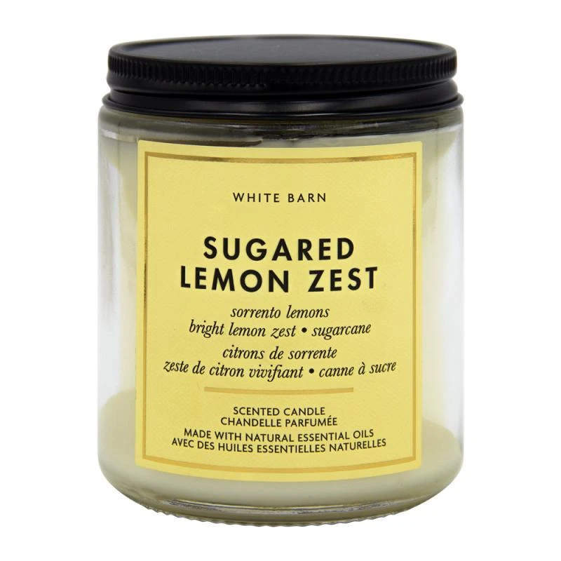 Vela Aromática Bath & Body Works Sugared Lemon Zest 198G