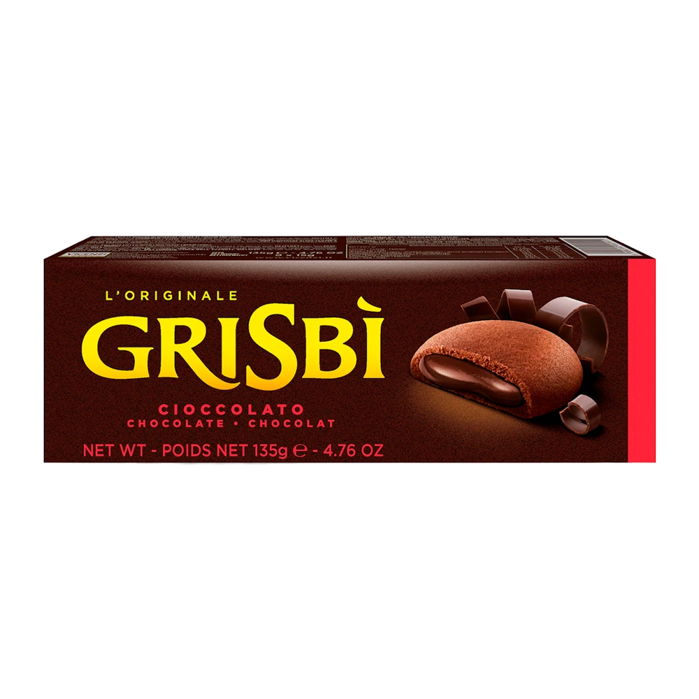 Biscoito Vicenzi Grisbi Sabor Chocolate Caixa 135G