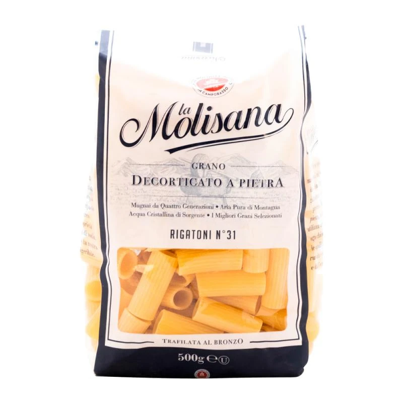 Macarrão Rigatoni Numero 31 Pacote 500G La Molisana 
