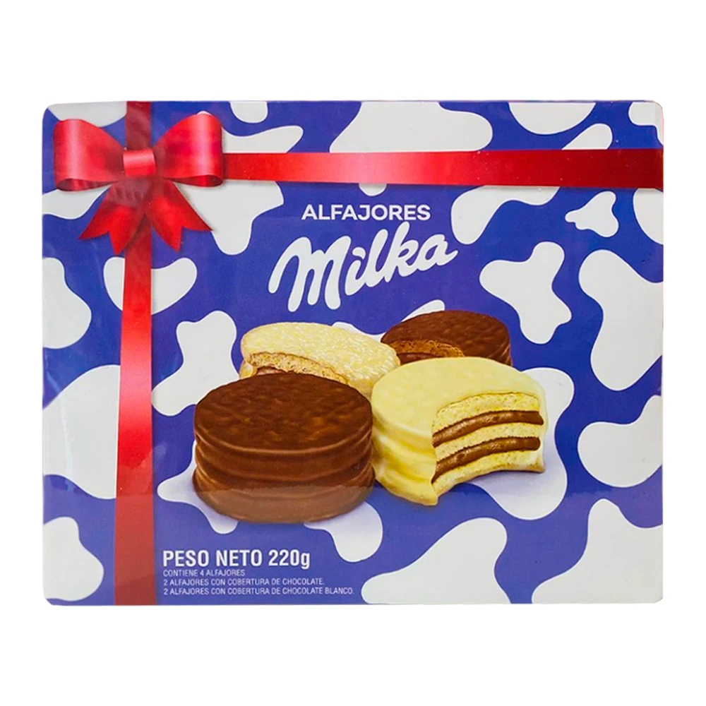 Alfajor Milka Triplo sortido caixa de presente 4x55g
