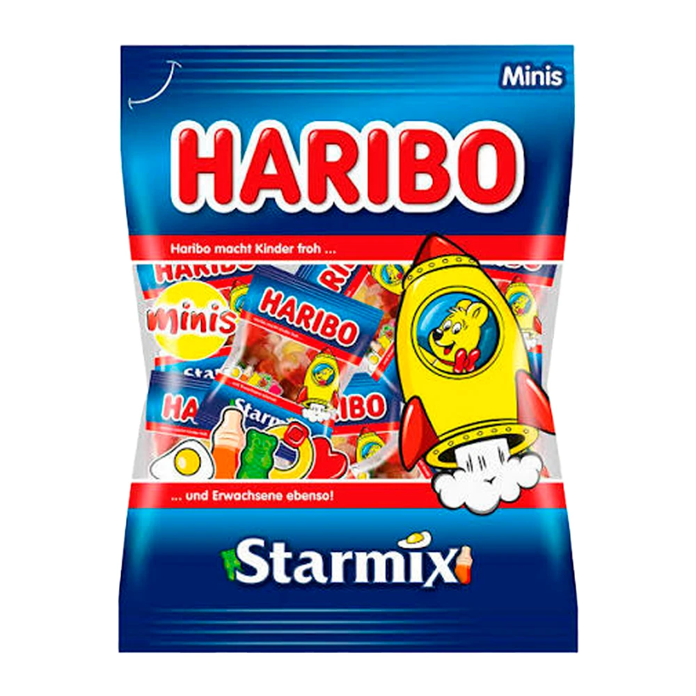Bala Gelatina Alemã Haribo Starmix MIni Pacote 250G
