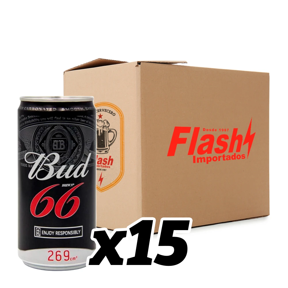 Cerveja Budweiser 66 Lata Caixa com 15X269Ml