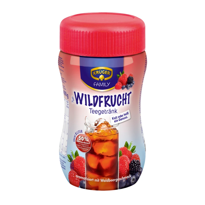 Chá Solúvel Kruger Frutas Vermelhas Reduzido em Calorias Pote 400G