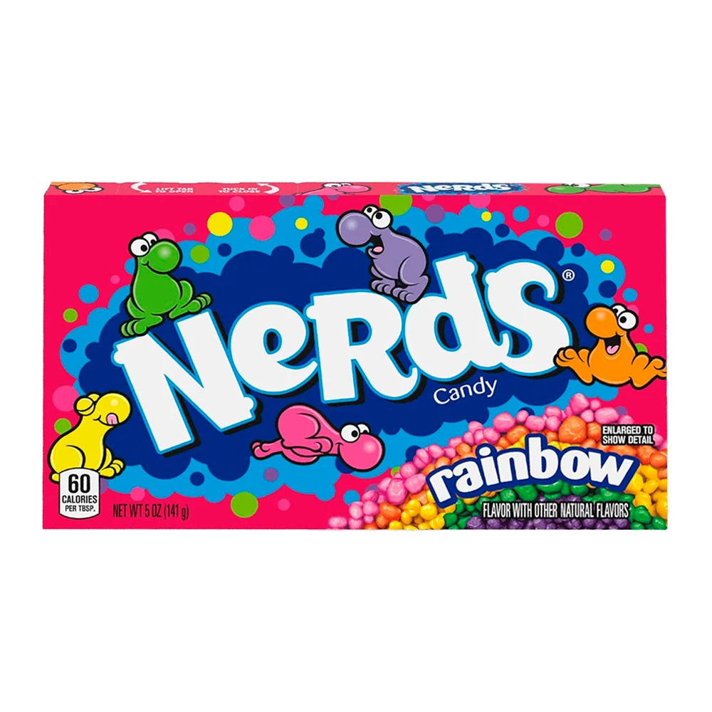 Bala Wonka Nerds Rainbow Caixa 5Oz 141G