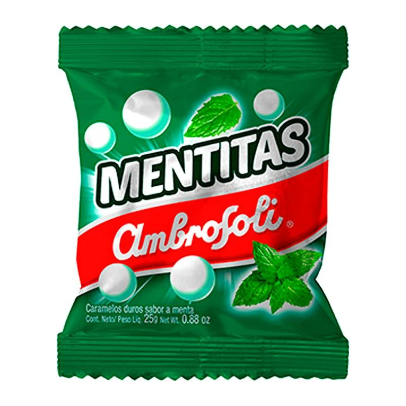  Bala Menta Mentitas Ambrosoli Tradicional 25G