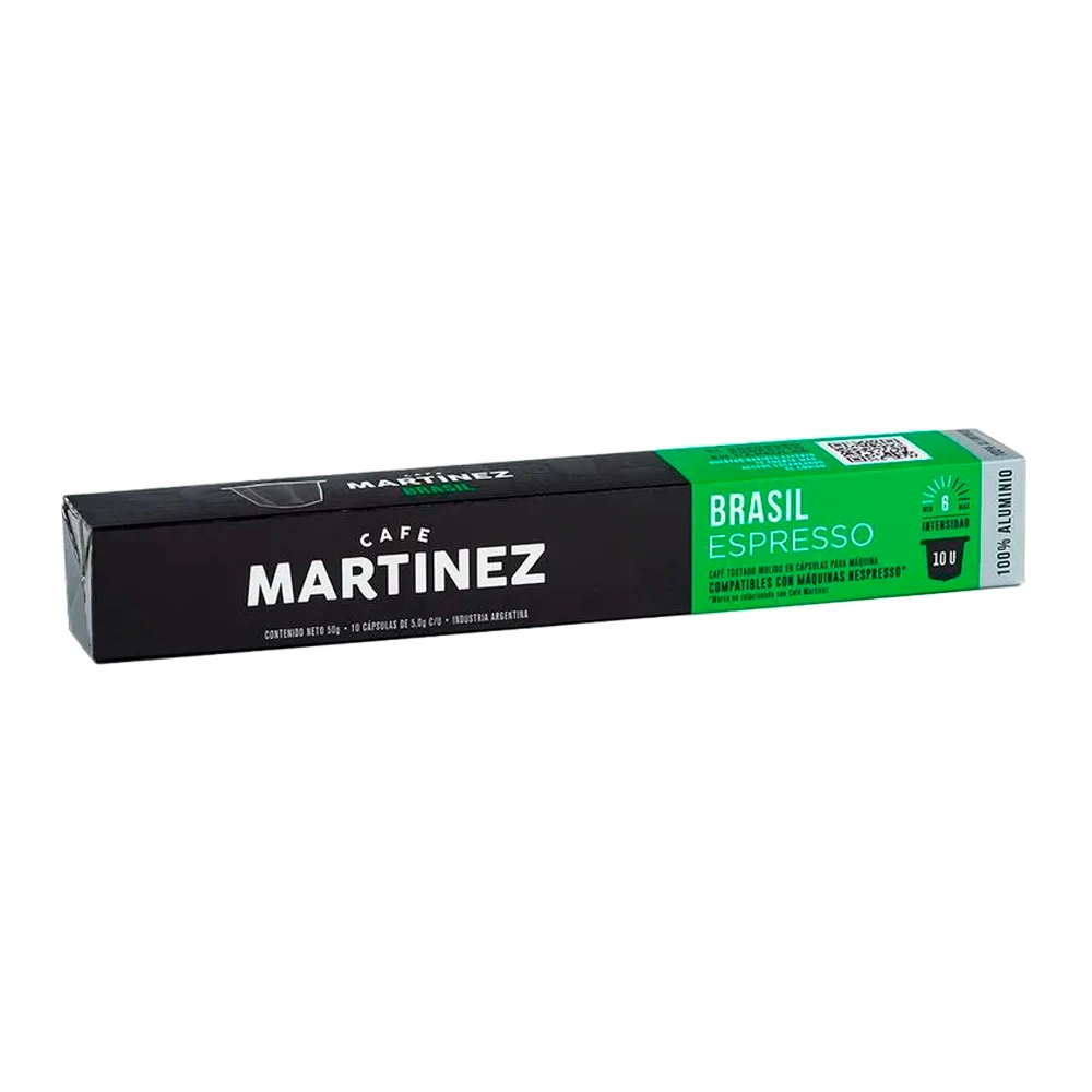 Capsulas de Cafe Martinez Nespreso Brasil X10