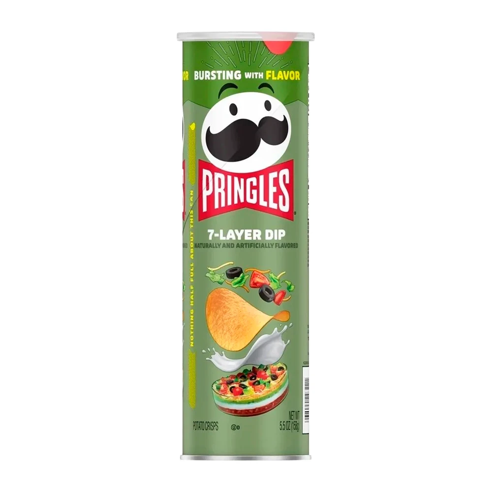 Batata Frita Pringles 7-Layer Dip Tubo 158G