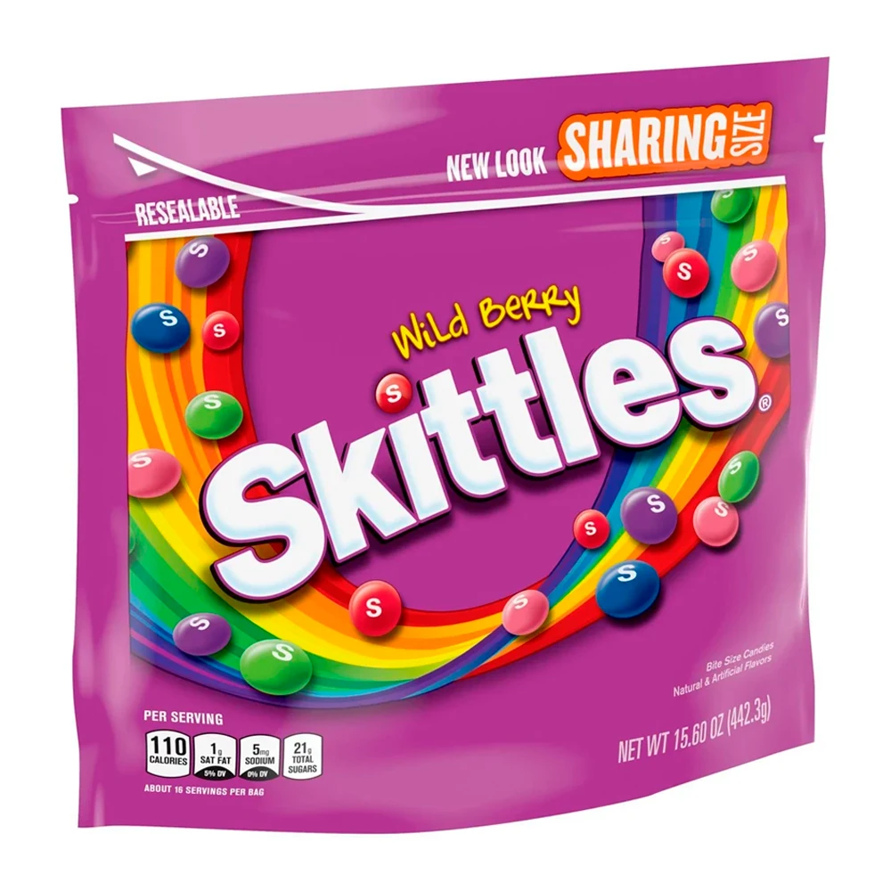 Bala Mars Skittles Wild Berry Pacote 442G