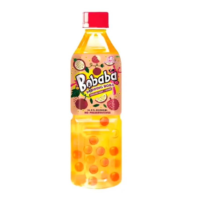 Chá de Bolhas Madam Hong Maracujá e Lychee Garrafa 500Ml