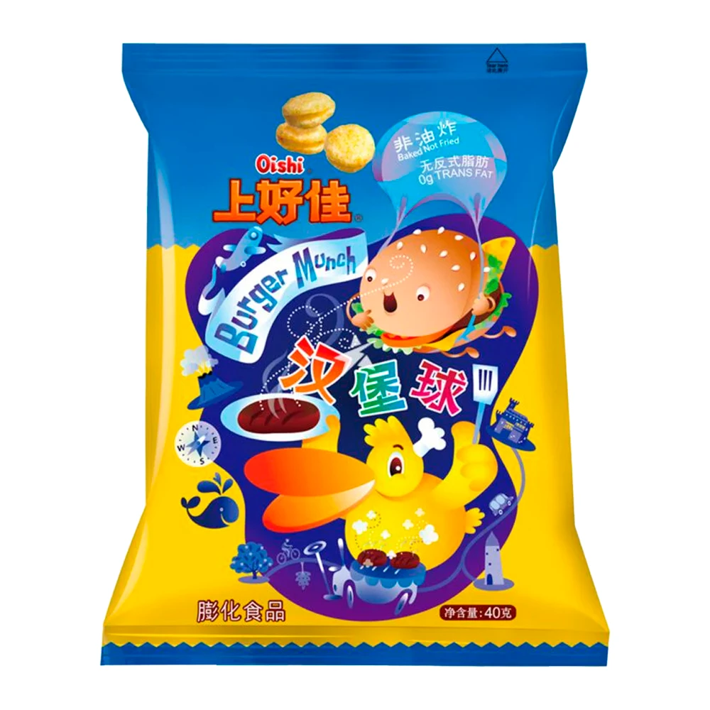 Salgadinho Oishi Burger Munch Pacote 40G