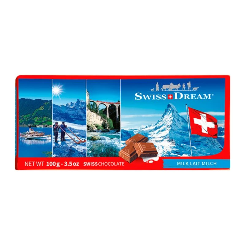 Barra de Chocolate Ao Leite Swiss Dream 100G
