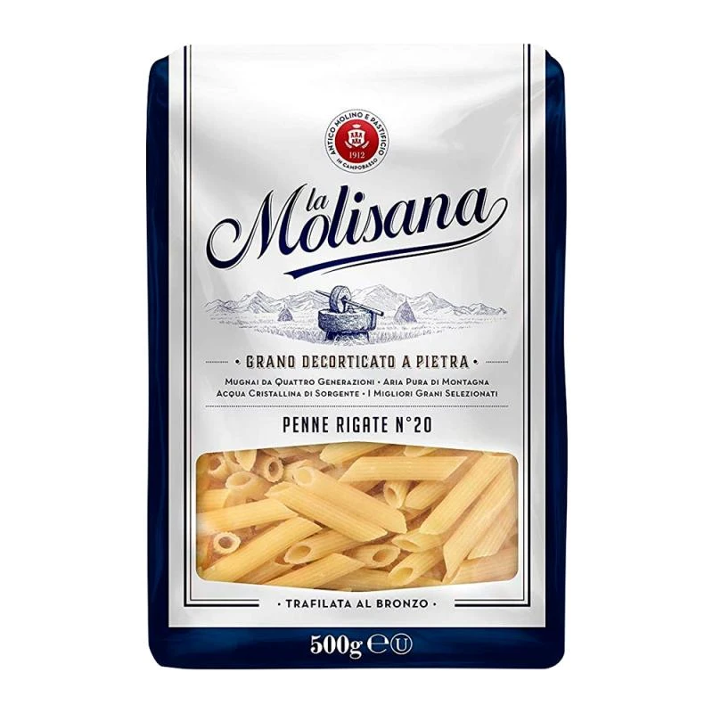 Macarrão Penne Rigate Numero 20 Pacote 500G La Molisana 