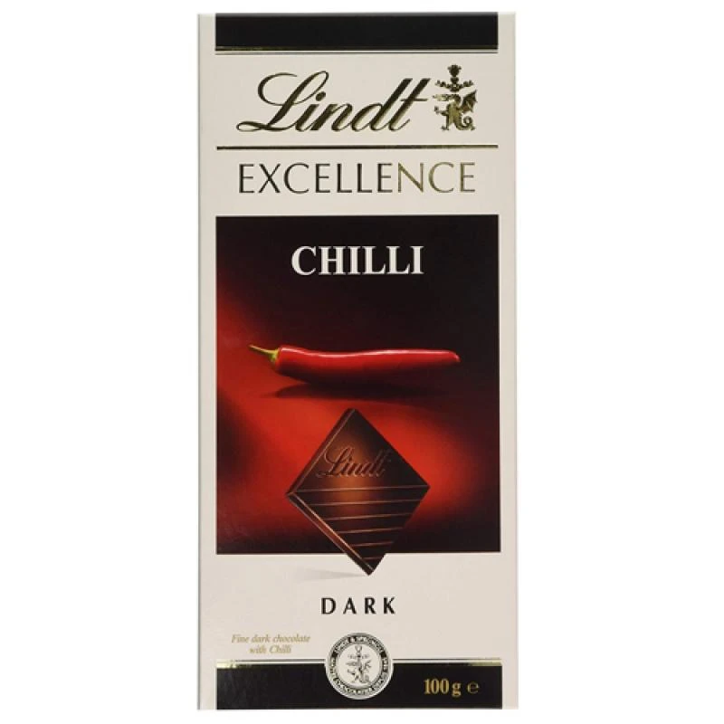 Barra de Chocolate Lindt Excellence Amargo C/ Pimenta 100G